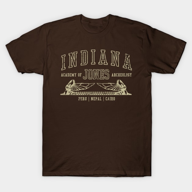 Indiana Jones Academy of Archeology T-Shirt by MindsparkCreative